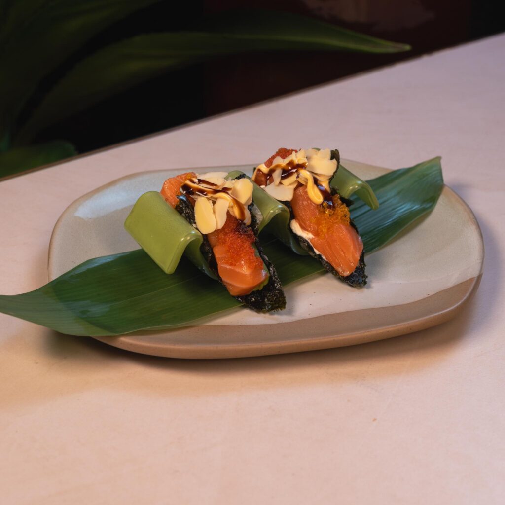 NORI TACOS DE SALMÃO 2 PZ