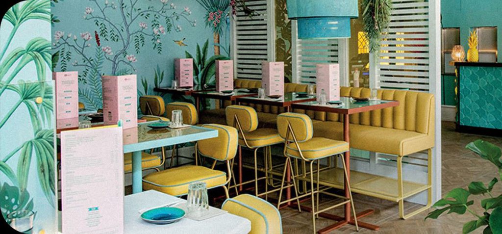 Interno di un ristorante Temakinho