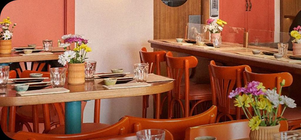 Interno di un ristorante Temakinho a Roma